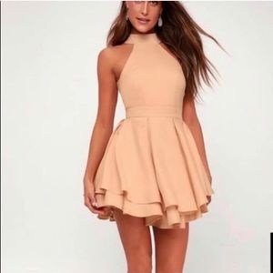 Lulu’s Blush Mini Dress